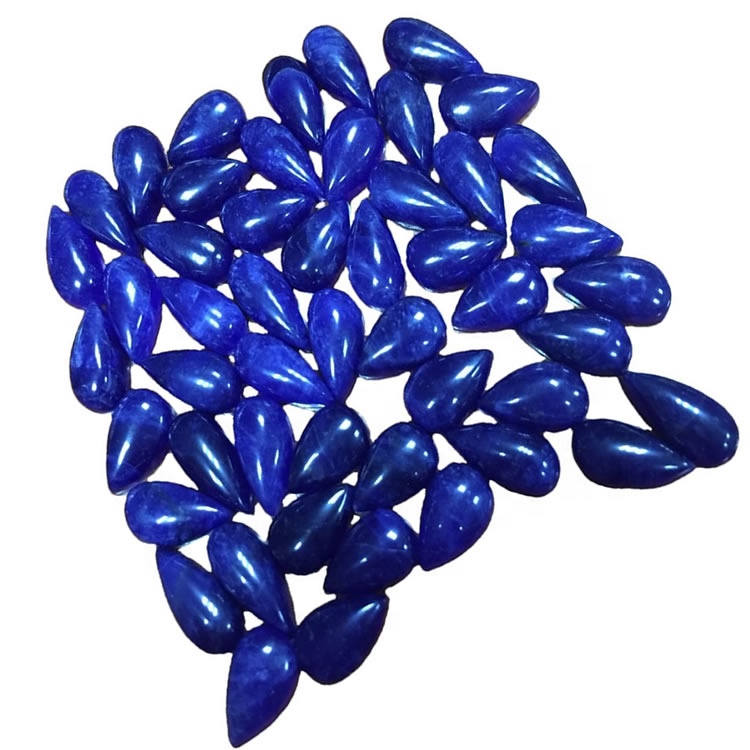 Natyrore Top Gardde Dardhë Shape Sodalite Cabochon Gemstone të lirshme për bizhuteri 33