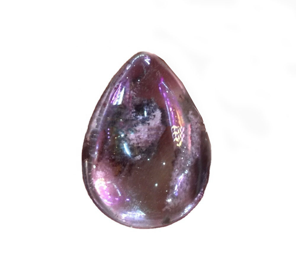 Natural Tibetan Himalayan High Altitude Red/Green Phantom Quartz Large Pendant Red Phantom Crystal Pendant Colorful Crystal Palm 31