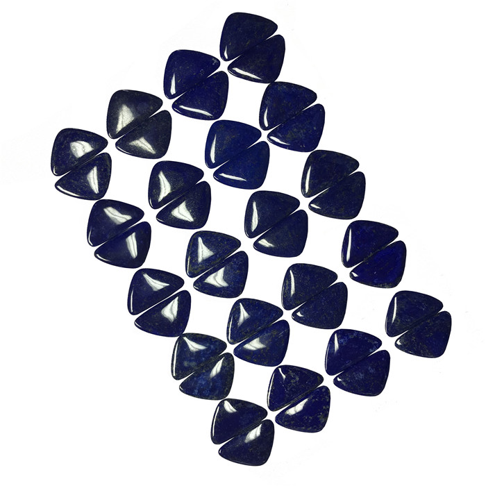 Lapis lazuli cabochon pair freeform cabochon örhängen hängen blå ädelsten 33