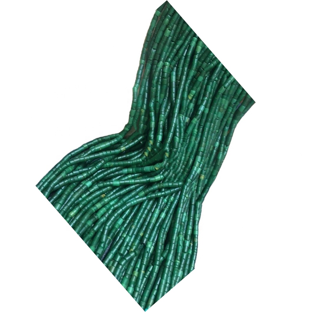 2mm Natural Afghani Malachite Heishi Beads Hacer al por mayor 7