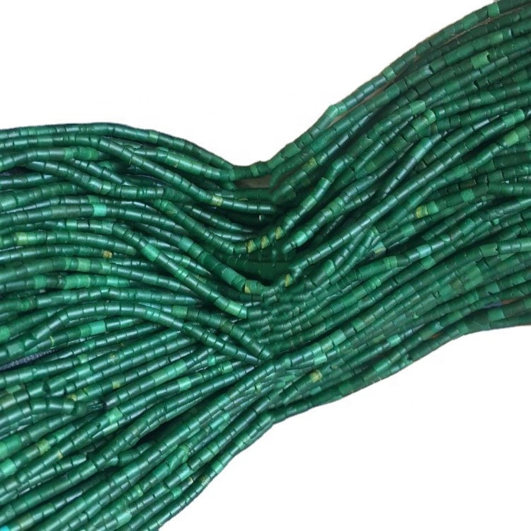 2mm Natural Afghani Malachite Heishi Beads Hacer al por mayor 9