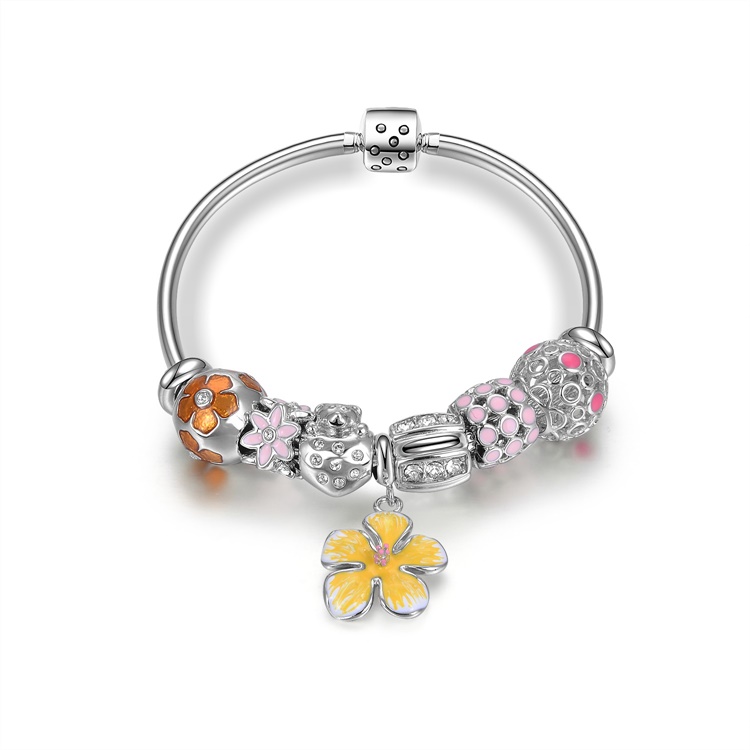 귀여운 타입 여성 925 실버 팔찌 7