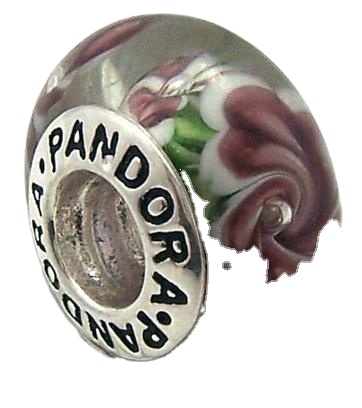 925 Sterling Silver Charms Crystal Lampwork & Gler Blue Zh123 Aigs Af ZH 9