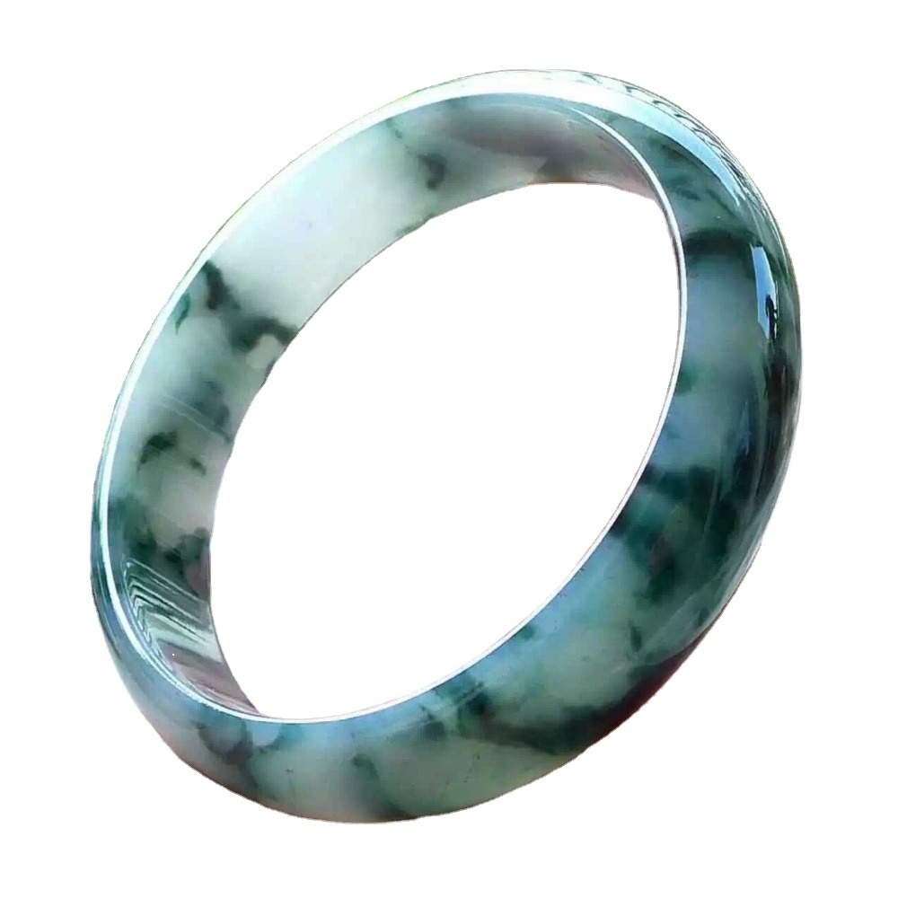 Myanmar Emerald Bangle / May Birthstone sieraden Juwelier Kado foar frou / delikate Gemstone Hook Bangle 40