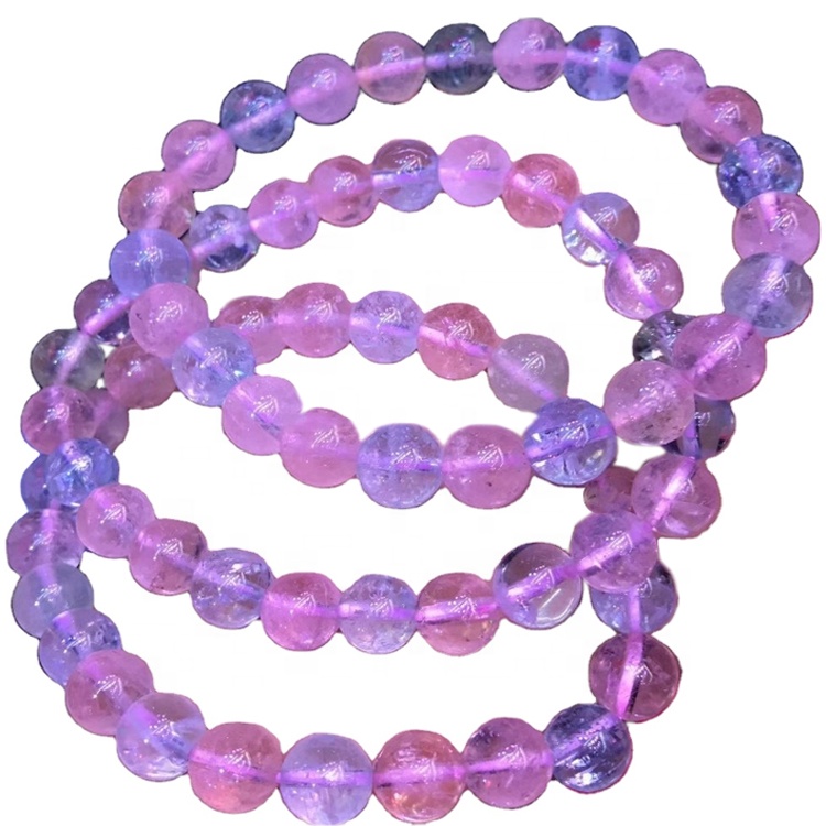 Morganite Braccialetti Gemstones Multi Morganite Braccialetto perline perline Braccialetto rotondo Gemstone tondo 7