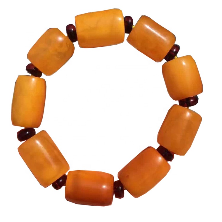 Formato 16x22mm perline perline Makr Amber Gemstone Bracciale gioielli 7