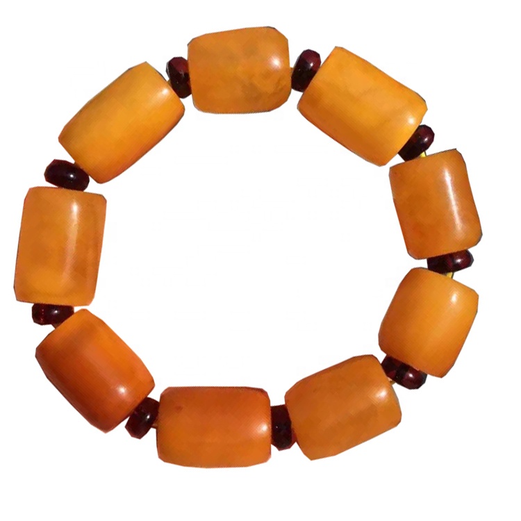 Formato 16x22mm perline perline Makr Amber Gemstone Bracciale gioielli 9