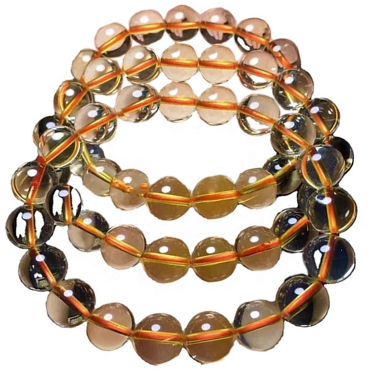 യഥാർത്ഥ പ്രകൃതിദത്ത സിട്രൈൻ കല്ല് വലിച്ചുനീട്ടാൻ സ്ട്രിംഗുകൾ കസ്റ്റം ചെയ്യാവുന്ന ബ്രേസ്ലെറ്റ് 9