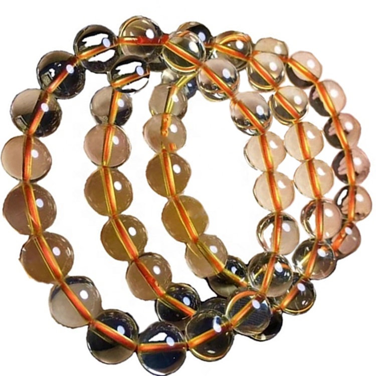 യഥാർത്ഥ പ്രകൃതിദത്ത സിട്രൈൻ കല്ല് വലിച്ചുനീട്ടാൻ സ്ട്രിംഗുകൾ കസ്റ്റം ചെയ്യാവുന്ന ബ്രേസ്ലെറ്റ് 11