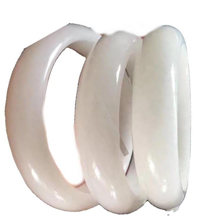 Hacer cristal natural tridacna pulsera brazalete 62mm-67mm blanco calcedonia brazalete sanando cristal mujer hombre brazalete mejor regalo 35