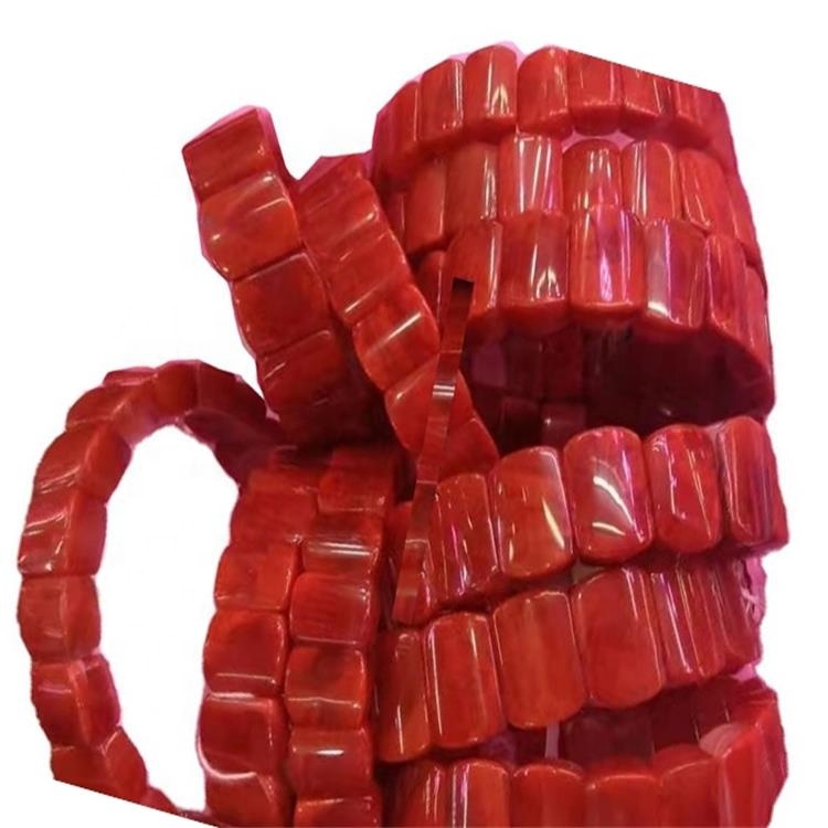 Фабрика на едро gemstone бижута естествена ахат гривна светлина червен ахат бръмчене 33