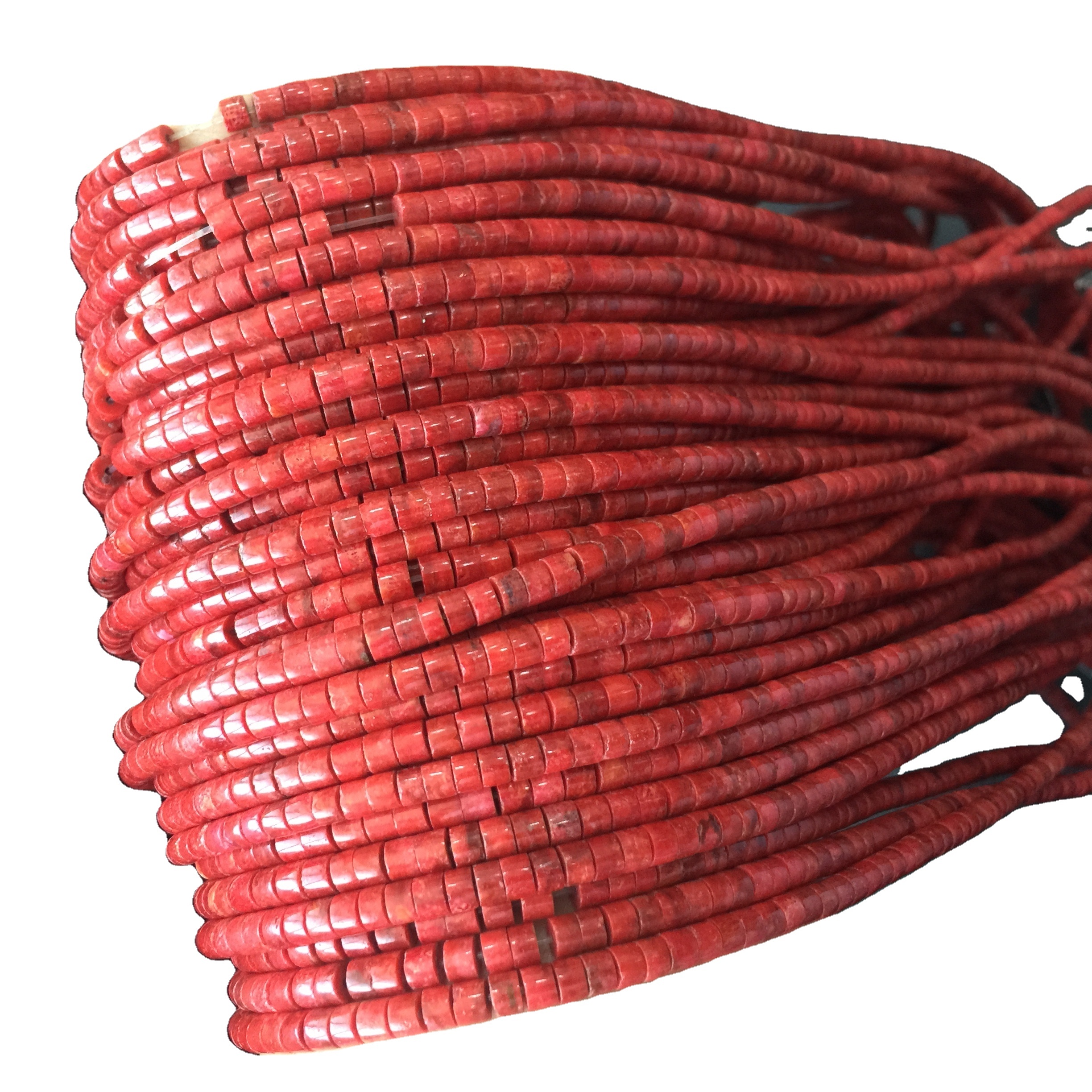 Coralul Heishi Margele - Coralul roșu Heishi Beads fac en-gros 35