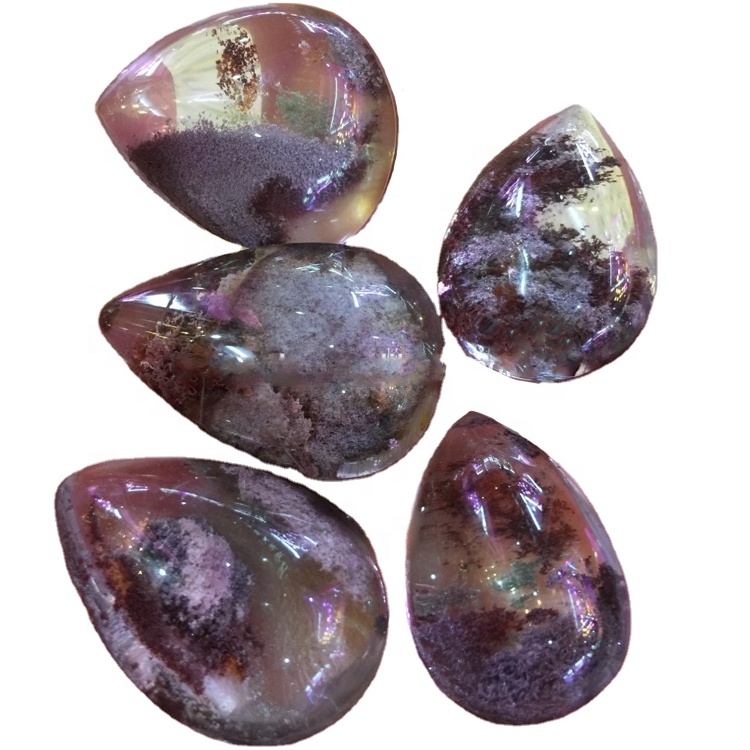 Giardino Natural Labochon Natural Cabochon Phantom Quartz Cabochon facendi Gioielli 31