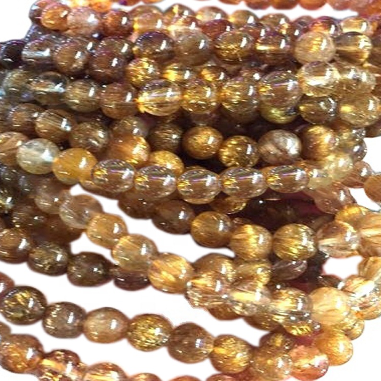 Braccialetti di quarzo rutilazione di rame di gioielli sani Braccialetti in pietra naturale 11