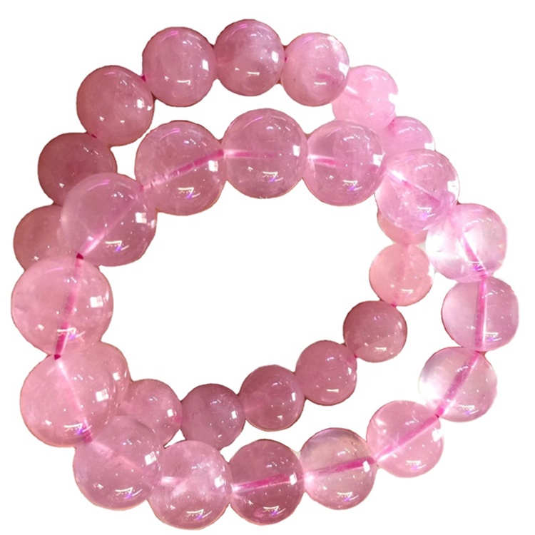 ቻይና 8 ሚሜ የተፈጥሮ ማጋጋርዝ ሮዝ ሩብ ሩጫ የድንጋይ ንጣፍ የድንጋይ ጌጣጌጥ 9