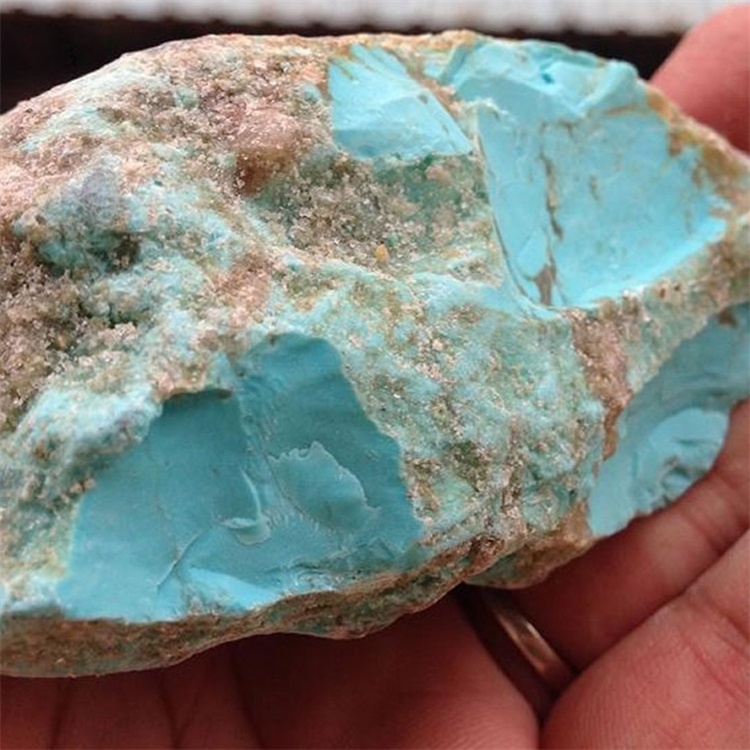 Քնած գեղեցկուհի փիրուզագույն կոպիտ նյութական քարք 9