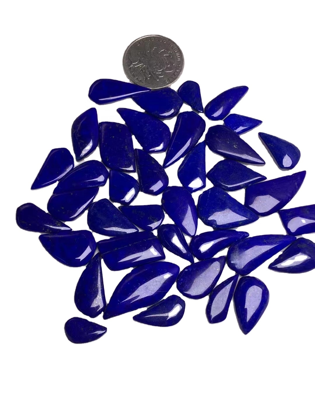 Lapis Lazuli Púði Cabochon Loose Gemstones Natural Semi Precious Gemstones Flat Back Back 32