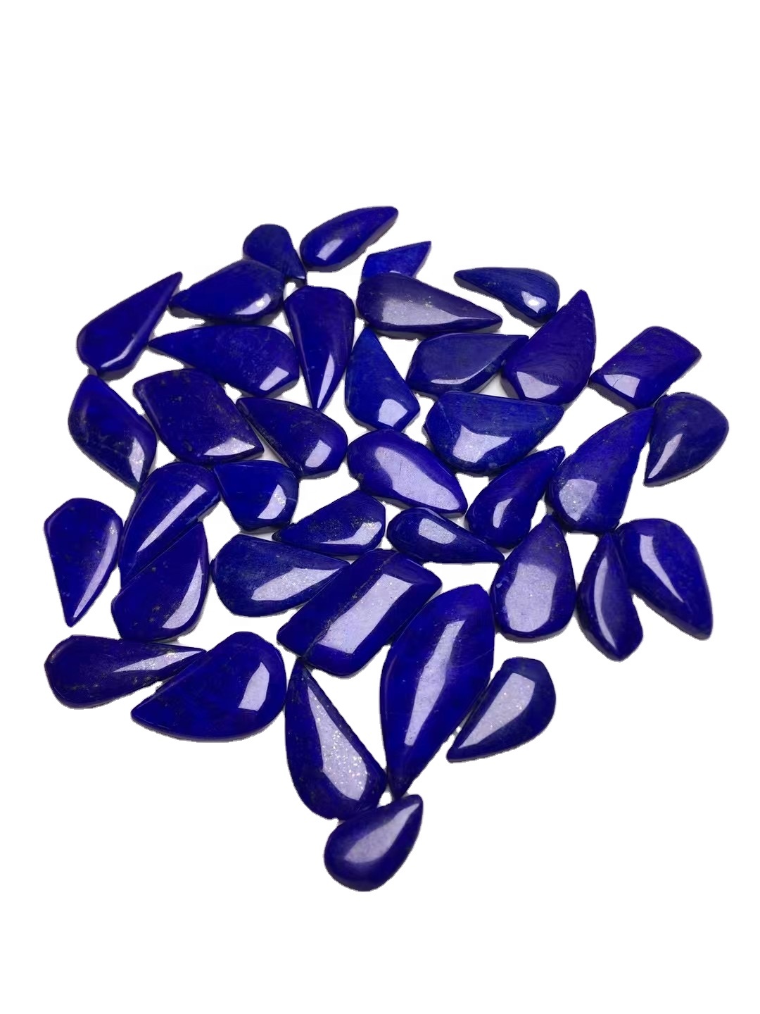 Lapis Lazuli Púði Cabochon Loose Gemstones Natural Semi Precious Gemstones Flat Back Back 34