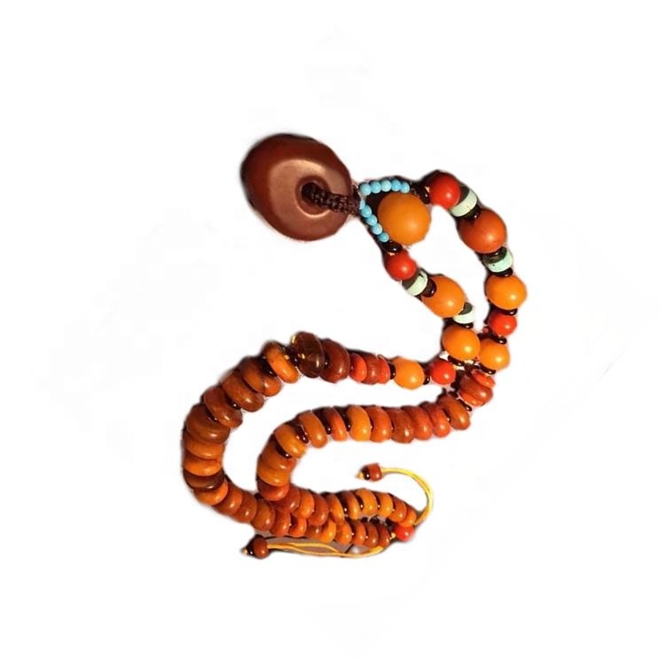 Korálky náhrdelníky muslimské modlitby jantarové korálky 34