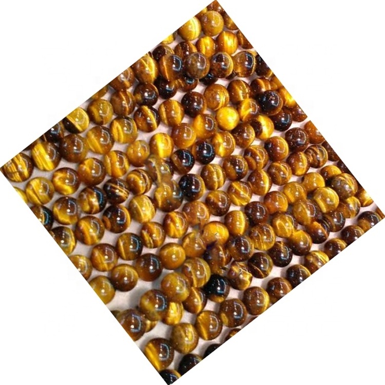 Eye Giallo Giallo Giallo Eye Round Beads Energy Gemstone Branco allentato per fare gioielli fai da te 33