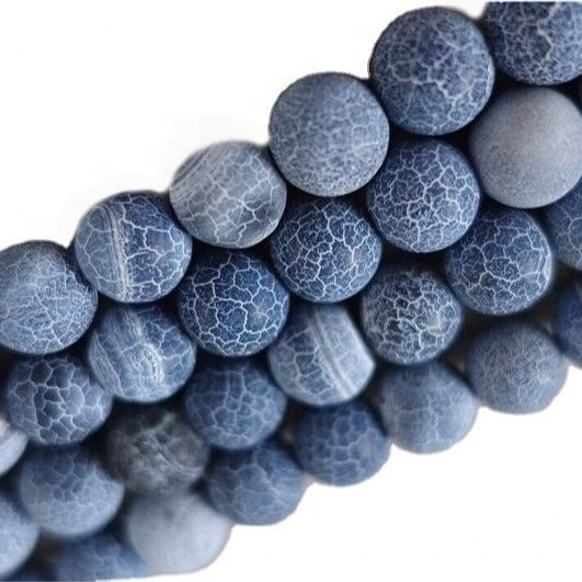 Frosted Black Moto Crackle Agate Dragon Dragon Mishipa Weathered Effloresce Agate Shanga 33