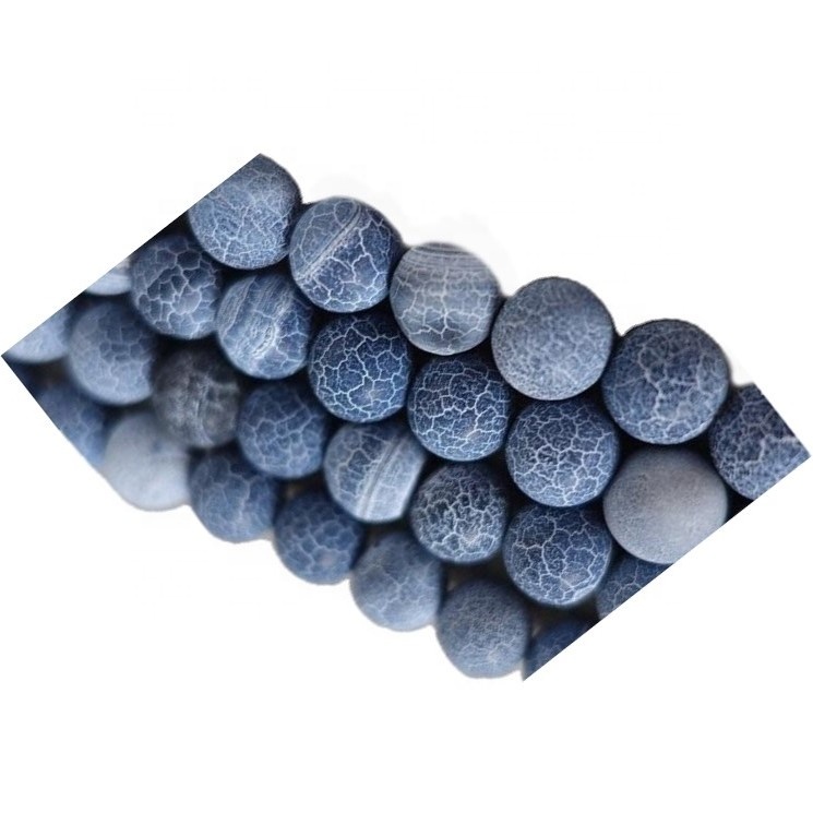 Frosted Black Moto Crackle Agate Dragon Dragon Mishipa Weathered Effloresce Agate Shanga 31