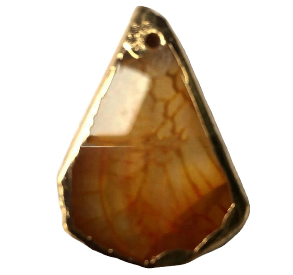 மலிவான மொத்தம் பித்தளை amethyst slice pendant சீரற்ற sizestitanium druzy pendants amethyst druzy pendants 7