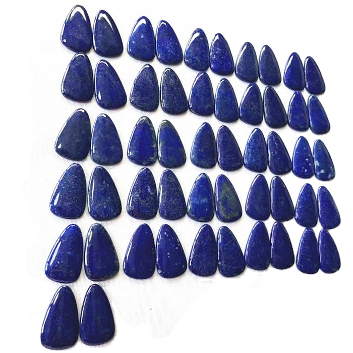 Nádherná lapis Lazuli Cabochon Pair Gemstone Handmade Cabochon zápas pár Lapis šperky Stones 30