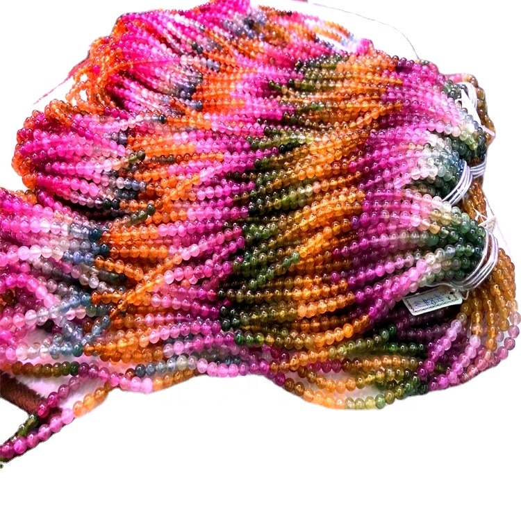 Películas naturales naturales de la joyería natural Tourmaline Tourmaline Ruberélite Beads Pulsera Pulseras de apirite 33