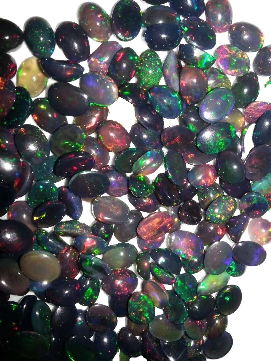 Toppkvalitet Etiopisk Brand Opal Slät Ovala Cabochon Gemstone 35