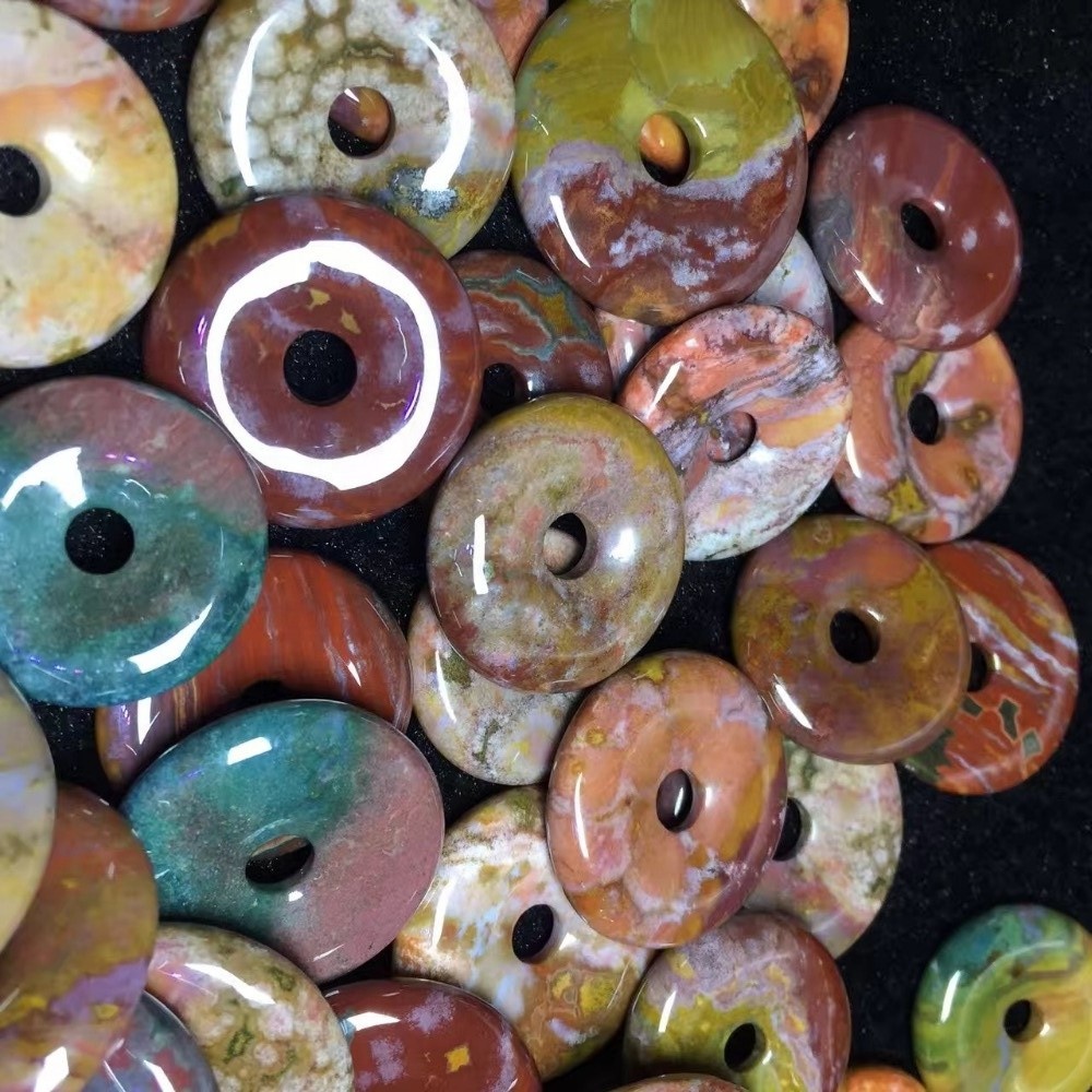 ടോപ്പ് സെയിൽസ് അഗേറ്റ് ഓഷ്യൻ ജാസ്പർ പീസ് ബക്കിൾ ആഭരണങ്ങൾ / സ്വാഗതം ക്ലയൻറ് വലുപ്പവും ആകൃതിയും 33