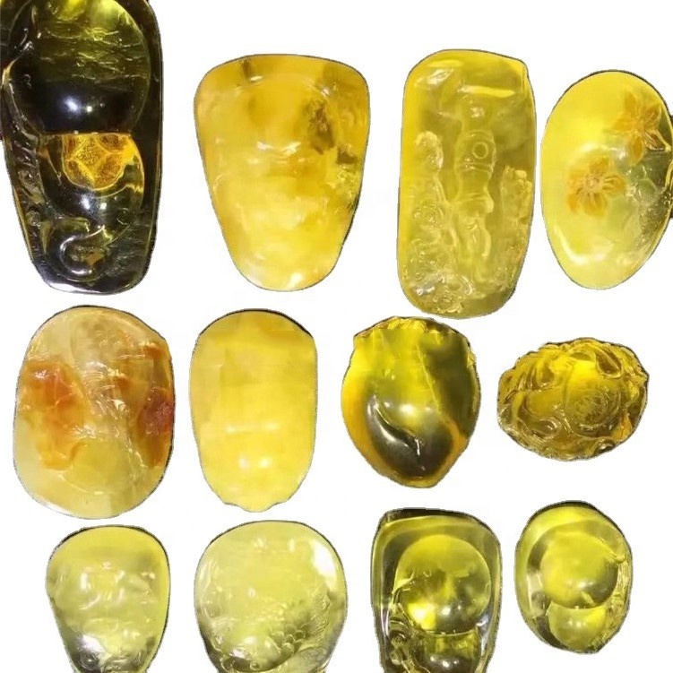 Amber Cabochon Jewelry. 11