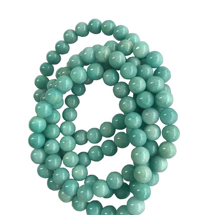 Natural Russian Amazonite Brancatura sfaccettata sfaccettata Energia Gemstone Gemstone Branelli allentati Dei monili FAI DA TE Monili Design per Bracciale Qualità 2MM 3mm 9