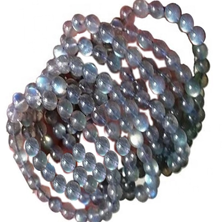 Il braccialetto naturale naturale della labradorite di alta qualità produce all'ingrosso 9