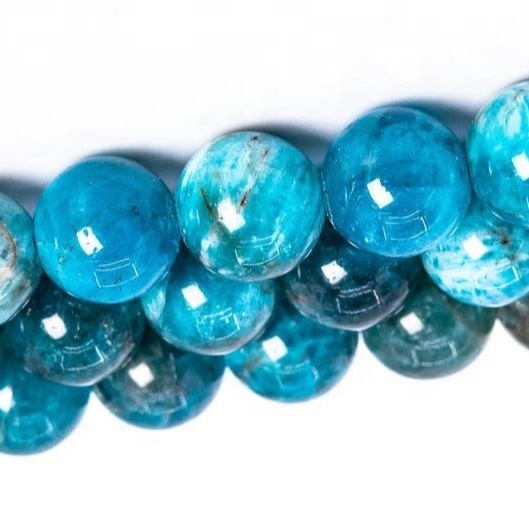 Biru Apatite Biru Bunder Loads Beads longgar manik longgar 30