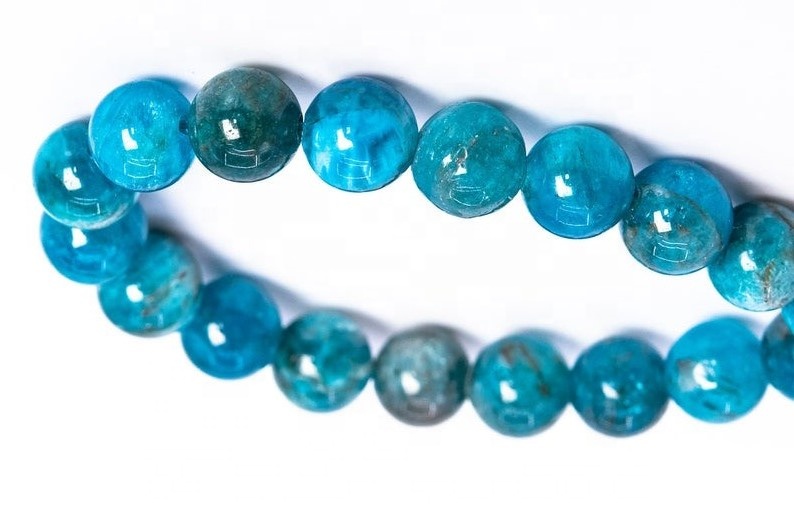 Biru Apatite Biru Bunder Loads Beads longgar manik longgar 32