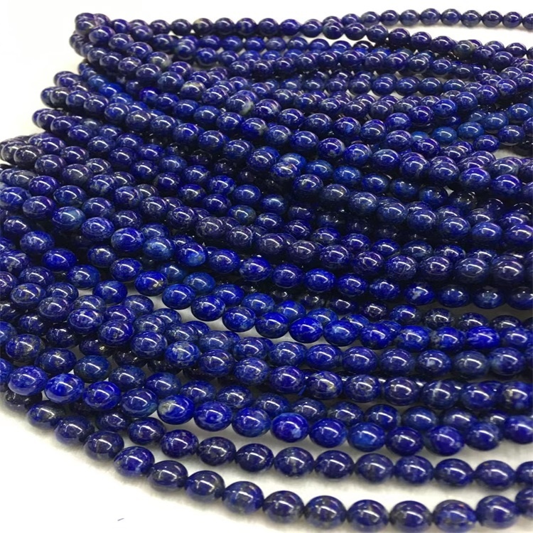 Blue Blue Lapis Lazuli Beads Grado 3a piedras preciosas redondas 9