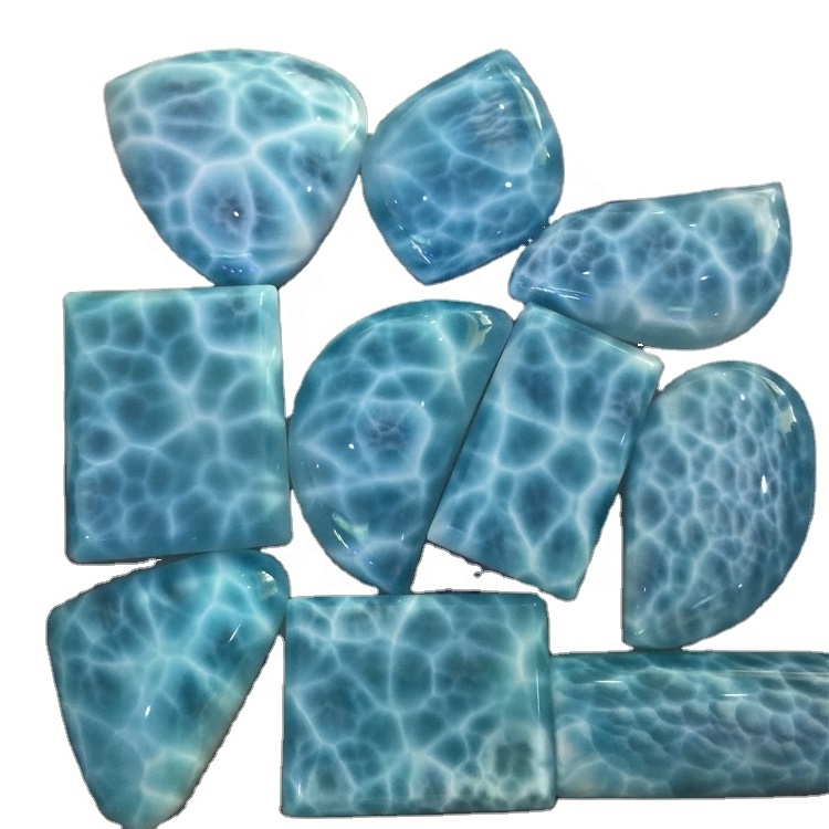 NIJE Oankomst Natural Larimar Losse Gemstone Larimar Cut Loose CabochOn 33