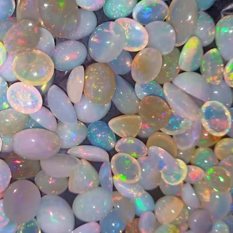 Natirèl peyi Letiopi Welo dife Opal gratis fòm koupe Cabochon 39