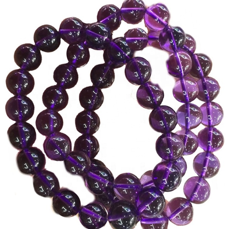 Ametista Braccialetto in rilievo largo per le donne 7