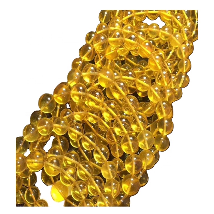 Aise Baltic Amber ẹgba Aklet agbalagba 14-27 cm Awọn iwọn Baltic Amber Amond Anklet Amber ti ko ni aabo Elastic 7