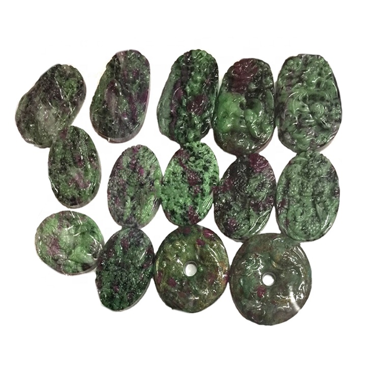 Customizable 925 Sterling Silver Ruby Ruby Zoisite Gemstone Necklace Pendant / Disinjatur Pendant magħmul bl-idejn / preżenti għaliha 30