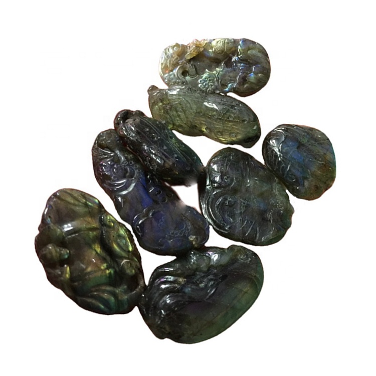 ਕੁਦਰਤੀ ਲੈਬ੍ਰਾਡੋਟਰਾਈਟ ਉੱਕਰੀ ਲਹਿਰਾਂ ਦਾ ਡਿਜ਼ਾਈਨ ਡਿਜ਼ਾਈਨਲ ਕੁਨੈਕਟਰ ਪੈਂਡੈਂਟਸ 34