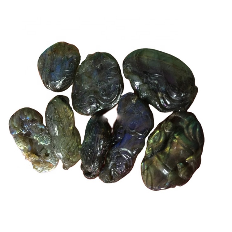 ਕੁਦਰਤੀ ਲੈਬ੍ਰਾਡੋਟਰਾਈਟ ਉੱਕਰੀ ਲਹਿਰਾਂ ਦਾ ਡਿਜ਼ਾਈਨ ਡਿਜ਼ਾਈਨਲ ਕੁਨੈਕਟਰ ਪੈਂਡੈਂਟਸ 30