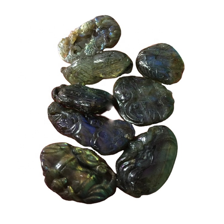 ਕੁਦਰਤੀ ਲੈਬ੍ਰਾਡੋਟਰਾਈਟ ਉੱਕਰੀ ਲਹਿਰਾਂ ਦਾ ਡਿਜ਼ਾਈਨ ਡਿਜ਼ਾਈਨਲ ਕੁਨੈਕਟਰ ਪੈਂਡੈਂਟਸ 32