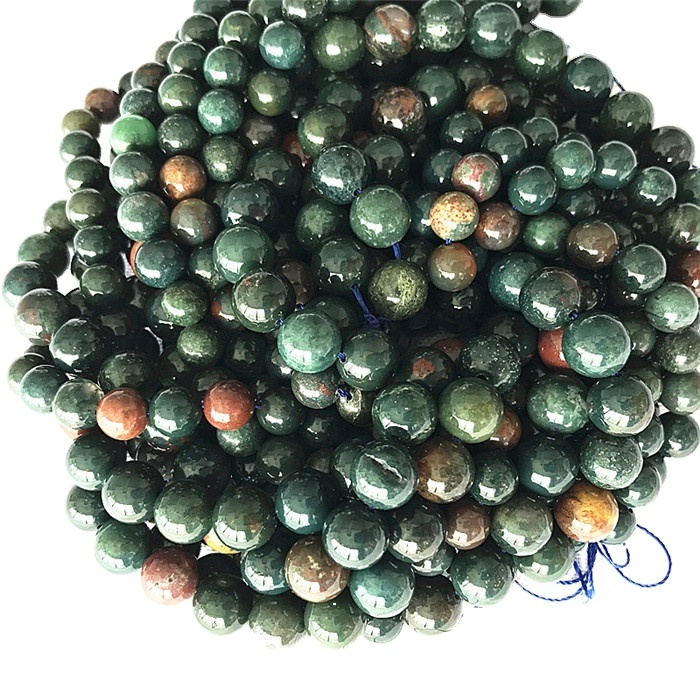 Genuine natuurlike bloedstene los krale ronde vorm 6mm 8mm 10mm 34