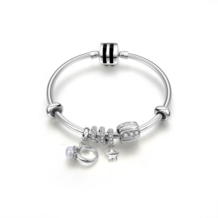 925 성인 스털링 실버 팔찌 10