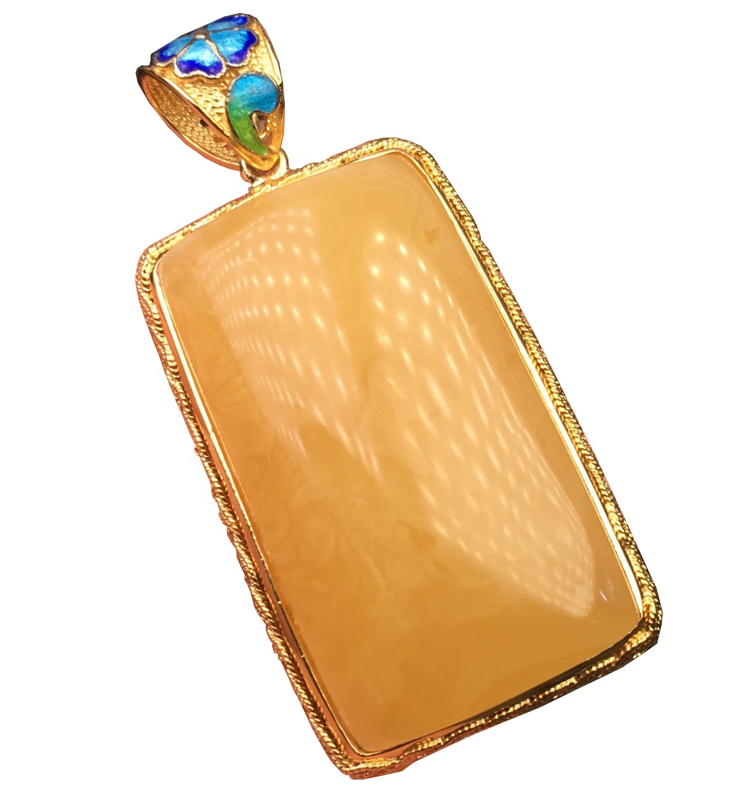 ਕ੍ਰਿਸਟਲ ਕਲੀਨ ਗੋਲਡ-ਪਲੇਟਡ ਅੰਬਰ ਲੈਂਡੈਂਟ 7