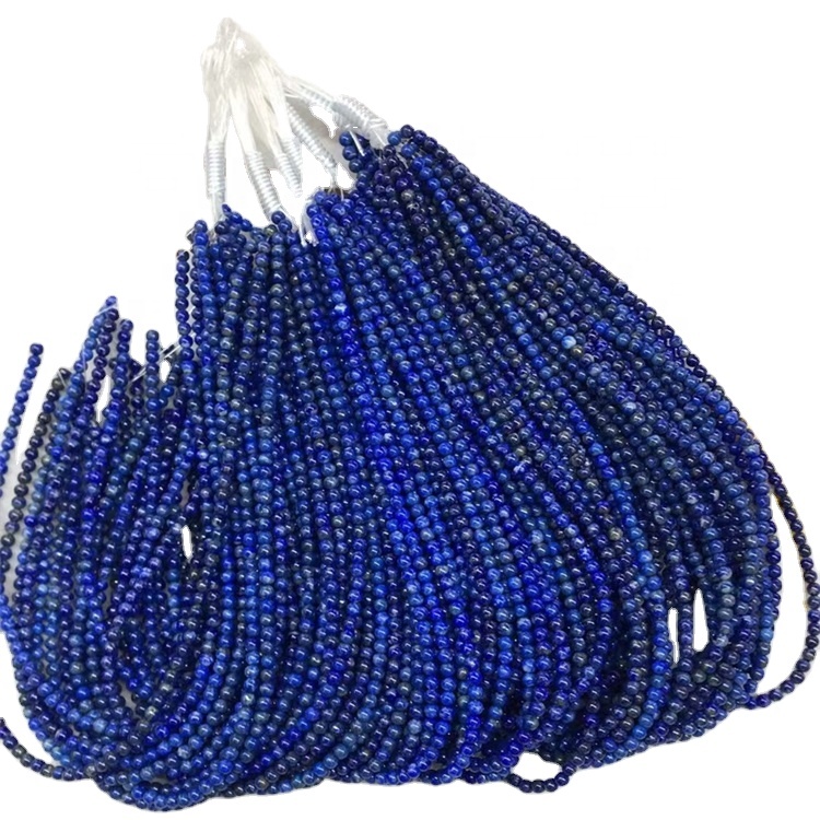 Semi Lapis Lazuli Twist Beads Beads Cabochon Inlay сақинасы үшін жарымға жарайды 11