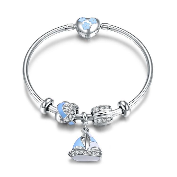 Charming Fine 925 STERLING SILLAD HARMAde Kugadzira Bracelet 10